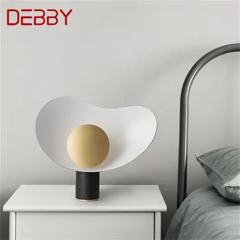 DEBBY Contemporáneo Nórdicos Creativa Lámpara de Mesa LED de Mármol, Mesa de Luz para el Hogar Dormitorio Decoración