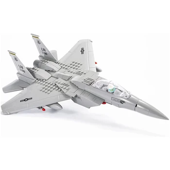 F-15 Eagle Luchador Técnico Ladrillos De Aviones Militares De La Construcción De Modelos De Kits De Adultos Warcraft Constructor De Juguetes De Bloques De Regalos A Los Niños