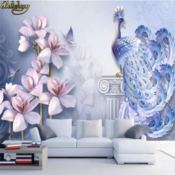 beibehang Perfecta de TV 3D telón de fondo de gran tapiz de tela de seda Europea minimalista sofá de la sala mural de papel de parede