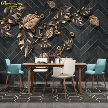 beibehang personalizadas en 3D, fotos de Paisajes fondos de pantalla Mural de la sala las hojas de la Planta Telón de fondo de murales de papel pintado decoración para el hogar en 3d de pisos
