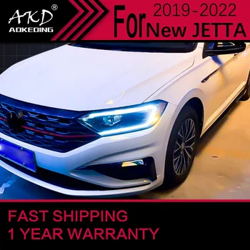 Las Luces del coche para VW Nuevo Jetta Faro 2019-2022 SAGITAR de la Cabeza de la Lámpara Drl Lente del Proyector Accesorios de Automóvil