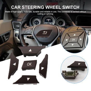 Para Mercedes Benz E W212 2014-2015 De Automóviles Volante Interruptor De Control Multifuncional De La Cubierta Del Coche De Interior De Estilo Partes