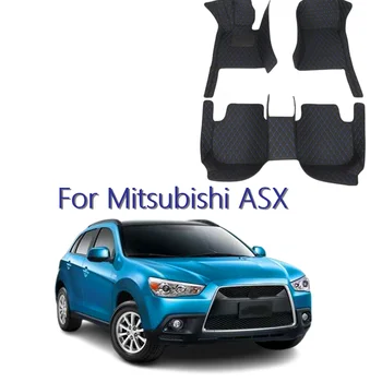 Para Mitsubishi ASX 2019 2018 2017 2016 2015 2014 2013 Coche Esteras del Piso de la Decoración del Auto Accesorios Fundas de Cuero Alfombras