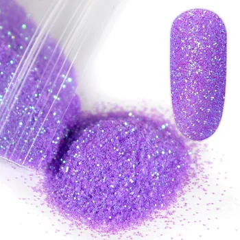 10g de Azúcar Brillo Para Uñas de Arte de la Decoración de Caramelo de Color de Uñas Polvo de Brillo de Uñas de Brillo Fino de Pigmento de Polvo UV Gel Manicura Consejos