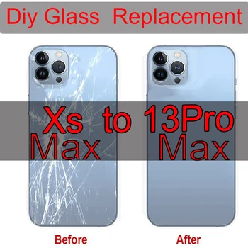 Reparacion de Cubierta de la Batería Para el iPhone Xsmax Como 13Promax Cubierta Trasera Dañada de Vidrio de Reemplazo para Xs max 6.5