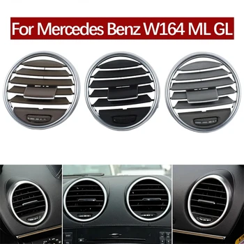 Para Mercedes Benz W164 M ML GL 300 350 450 500 2005-2011 Delantera del Coche Dash Aire Acondicionado Rejilla de Ventilación del Panel de la Cubierta de Sustitución de