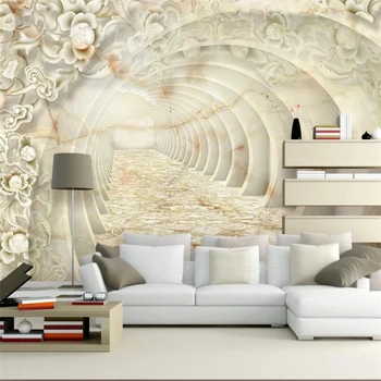 3d personalizados de la foto de fondo de pantalla patrón de jade de socorro mármol material papier peint sofá fondo del mural de la sala de estar mural фотообои