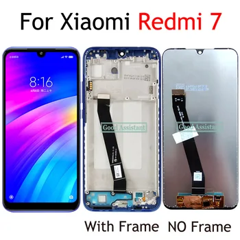 Original Negro/Azul/Rojo 6.3 pulgadas Para el Xiaomi Redmi 7 Global Pantalla LCD de Pantalla Táctil Digitalizador Asamblea de Reemplazo / Con Marco