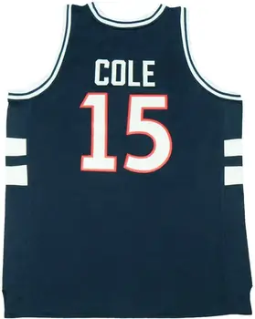 Vintage Camiseta De Baloncesto Para Hombre Bulldogs #15 Cole Alta De La Escuela De Baloncesto De Todos Los Cosido