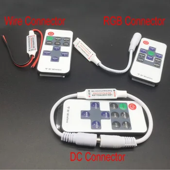 Tira de LED Controlador de CC 12-24 V CC Conector del Cable de la 11key RF Wireless Controller Para Solo Color RGB de la Tira del LED de control remoto