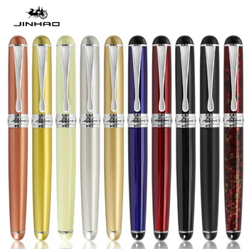 JINHAO X750 Colorido 14 Colores de Rotulador de la Escuela de artículos de Oficina de Negocios de Lujo Escrito Rodillo de la Pluma de Bola de Recarga de Nuevo