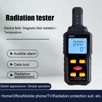 3-en-1 Medidor de EMF Radia Frecuencia Medidor Detector de Radiación de Campo Electromagnético de la Persona Dosímetro de Radiación Contador de Dosis de Alarma