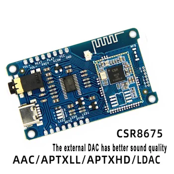 APTX/APTXLL/APTXHD/LDAC Qualcomm CSR8675 V5.1 Decodificación PCM5102A de Baja potencia BT Amplificador de Potencia de la Junta de