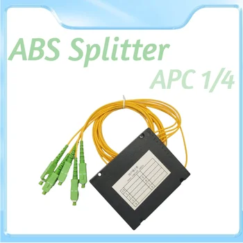 FTTH ABS Splitter SC APC 1x4 Fibra Acoplador de Caja Divisora Óptica Monomodo Divisor de SC/ APC 1/4 de la Coleta de la Fibra