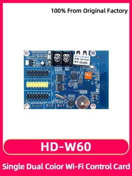 HuiDu HD-W60 Rolling Pie Palabra de la Cartelera de la Placa base Monocromo Pantalla LED de la Tarjeta de Control de Teléfono Móvil de WIFI y USB