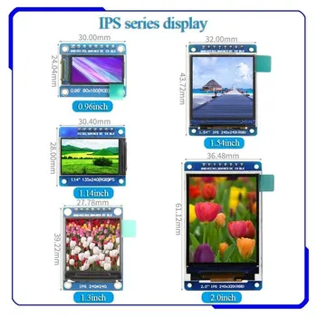IPS de la Serie 0.96/1.14/1.3/1.54/2.0 pulgadas TFT LCD de Pantalla OLED Módulo de ardunio raspberry pi stm