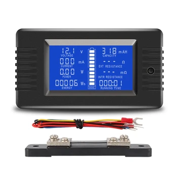 PZEM015 Digital DC 0-200V de Corriente de Voltaje Con la Derivación de la Batería del Coche del Probador Medidor de Voltaje Monitor de 12V 24V 48V