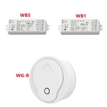5 en 1 función RF Bluetooth de Serie (Tuya) , utilizado para el control RGB, LED, RGB+CCT, la temperatura de color o de un solo color de la tira del LED