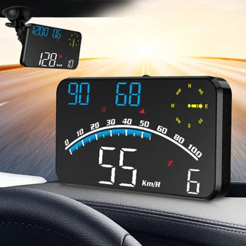 Head Up Display Odómetro GPS Velocímetro G10 Universal HUD Con Exceso de velocidad de la Fatiga de Conducción de Alarma de la Pantalla LED del Parabrisas de un Proyector
