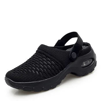 Zapatos de las mujeres Aumentar el Cojín de Sandalias de Plataforma de la Sandalia de las Mujeres de Malla Transpirable de Caminar al aire libre Zapatillas Sandalias Mujer 2022