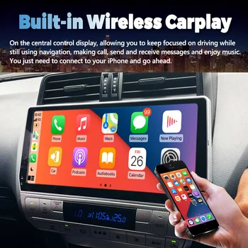 12.3 Pulgadas de Coches Android 12 Pantalla de Radio Para Toyota Prado 2021 2019 2020 CarPlay Autoradio 2Din GPS Estéreo Multimedia Reproductor de Vídeo