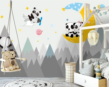 beibehang Personalizado moderno de nueva Nórdicos, pintados a mano, el espacio de las nubes sala de niños de fondo fondo de pantalla de papier peint