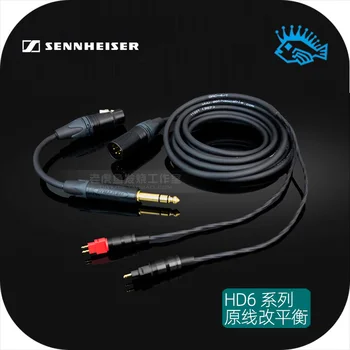 Senhai HD650 HD600 700 800 cable de los auriculares originales, cable de cuatro núcleos XLR Canon equilibrio enchufe
