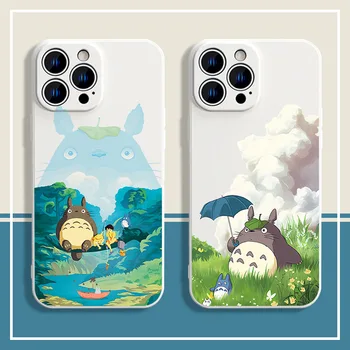 El viaje de chihiro Totoro funda de Silicona Para el Xiaomi Mi 13 12 12T 11T Pro 11 Ultra 10 Lite 10T A3 POCO X5 X4 X3 NFC F5 F3 F4 GT M4 Suave