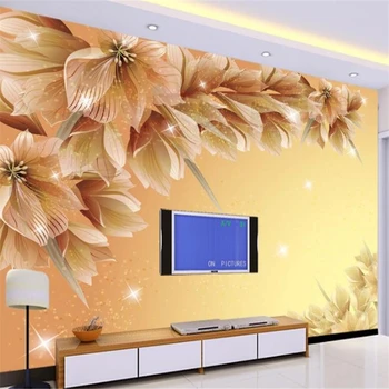 beibehang un fondo de pantalla Personalizado de fantasía en 3d de la moda de la flor de TV fondo pared de la sala de estar dormitorio mural restaurante papel de la pared фотообои