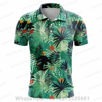 2023 Nieuwe de Moda de Camisetas de los Hombres de Polo de Golf Camisetas de Verano Delgada Aliento de Manga Corta T-shirt Casual de Negocios Anti-arrugas Camisetas