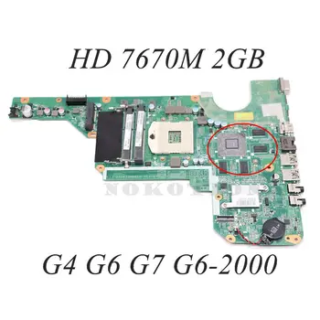 Para HP G4-2000 G6-2000 G7-2000 G4 G6 G7 Portátil de la Placa base 680570-001 680570-501 DA0R33MB6E0 HM76 DDR3 HD7670M 2G Con la CPU
