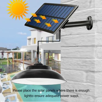 48 Solar del LED Lámpara Colgante al aire libre Impermeable de Colgante Interior Arrojar Luces para Jardín Patio Patio Patio de la Granja